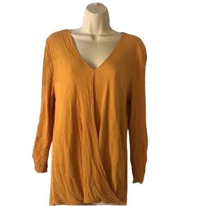 Woman’s Vision 155 fall mustard color blouse